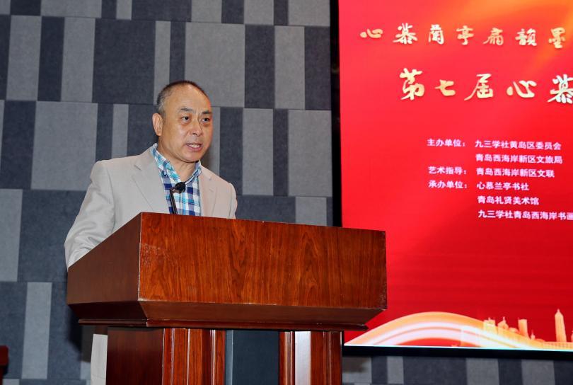 翰墨扇韵迎上巳 丹青雅聚颂兰亭—第七届心慕兰亭书社社员书画展在礼贤美术馆隆重开幕(图2)