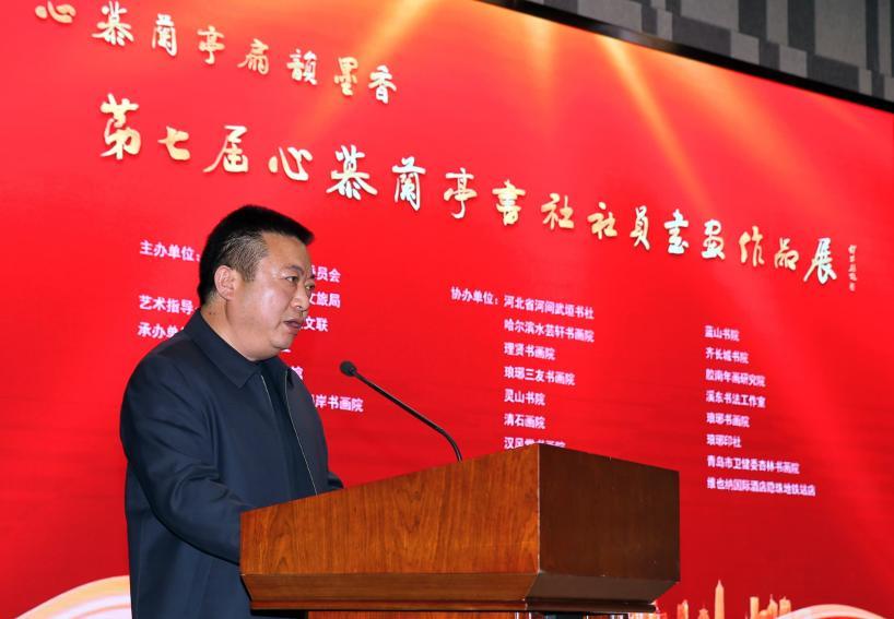 翰墨扇韵迎上巳 丹青雅聚颂兰亭—第七届心慕兰亭书社社员书画展在礼贤美术馆隆重开幕(图5)